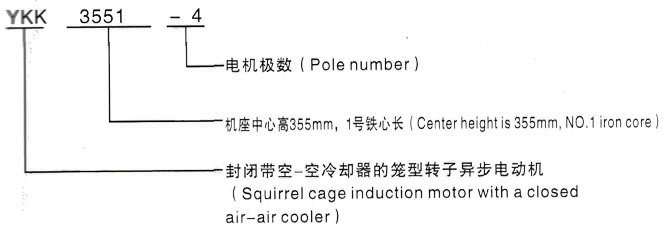 YKK系列(H355-1000)高压YKS5006-10三相异步电机西安泰富西玛电机型号说明